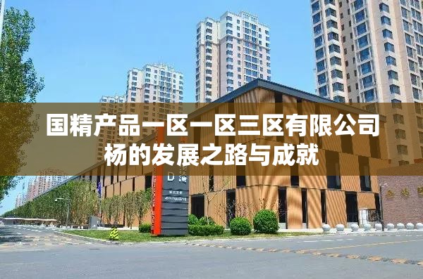国精产品一区一区三区有限公司杨的发展之路与成就