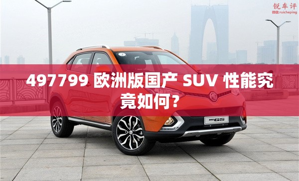 497799 欧洲版国产 SUV 性能究竟如何？
