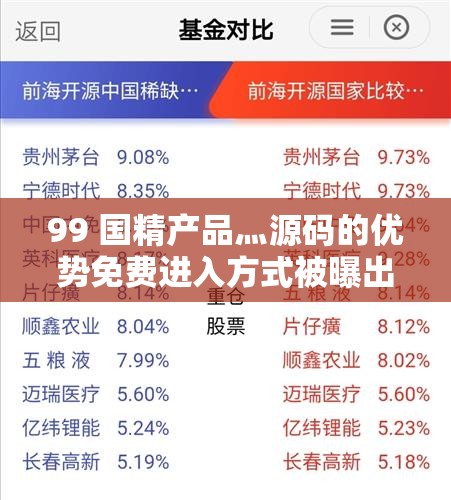 99 国精产品灬源码的优势免费进入方式被曝出，网红：揭秘背后的真相