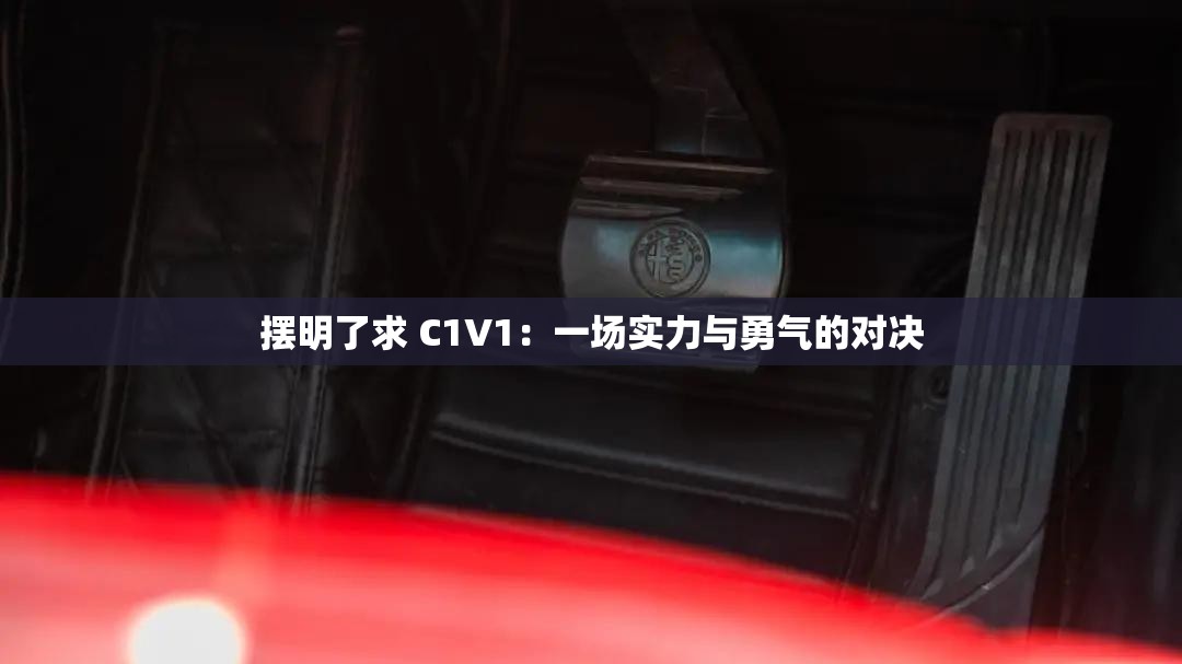 摆明了求 C1V1：一场实力与勇气的对决