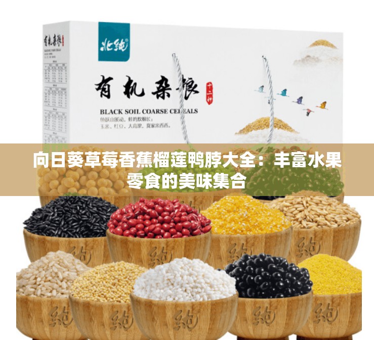 向日葵草莓香蕉榴莲鸭脖大全：丰富水果零食的美味集合