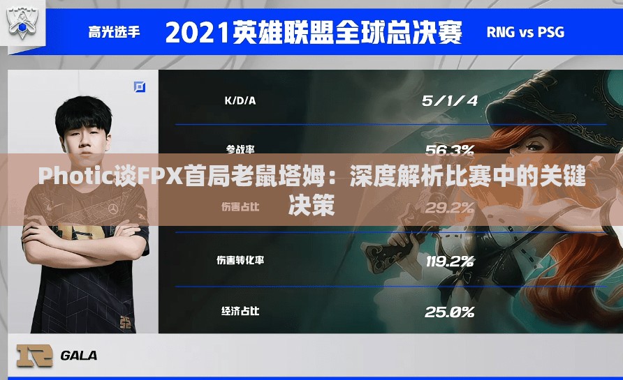 Photic谈FPX首局老鼠塔姆：深度解析比赛中的关键决策