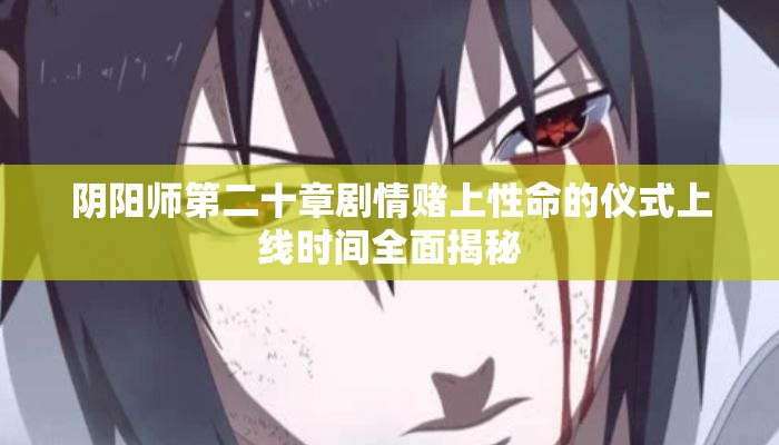 阴阳师第二十章剧情赌上性命的仪式上线时间全面揭秘