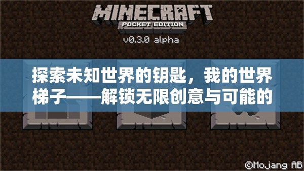 探索未知世界的钥匙，我的世界梯子——解锁无限创意与可能的神奇工具