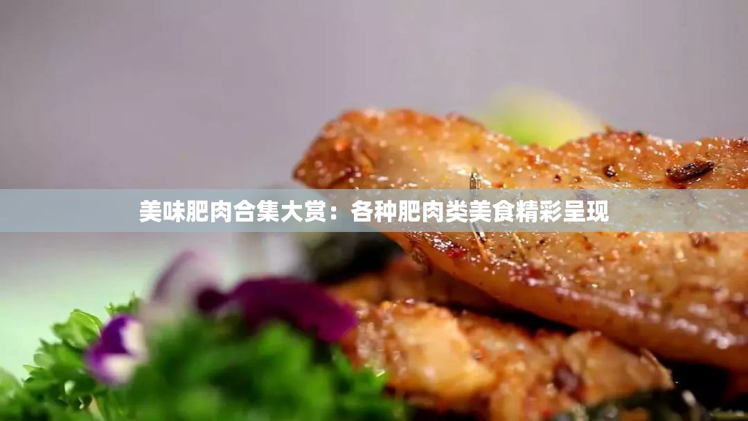 美味肥肉合集大赏：各种肥肉类美食精彩呈现