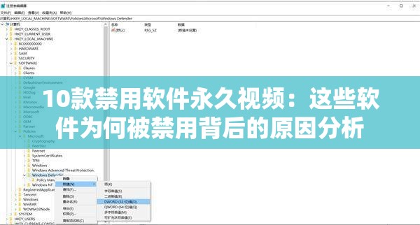 10款禁用软件永久视频：这些软件为何被禁用背后的原因分析