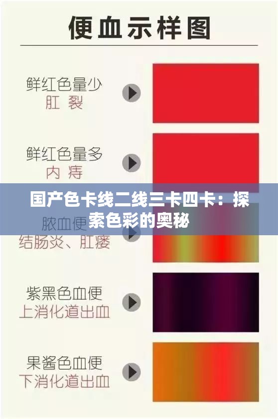 国产色卡线二线三卡四卡：探索色彩的奥秘