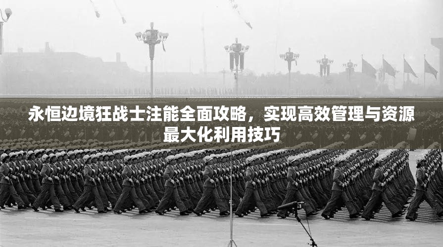 永恒边境狂战士注能全面攻略，实现高效管理与资源最大化利用技巧