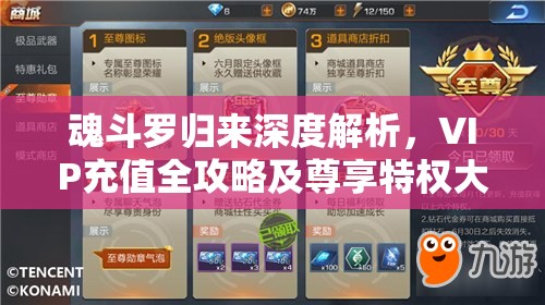 魂斗罗归来深度解析，VIP充值全攻略及尊享特权大揭秘