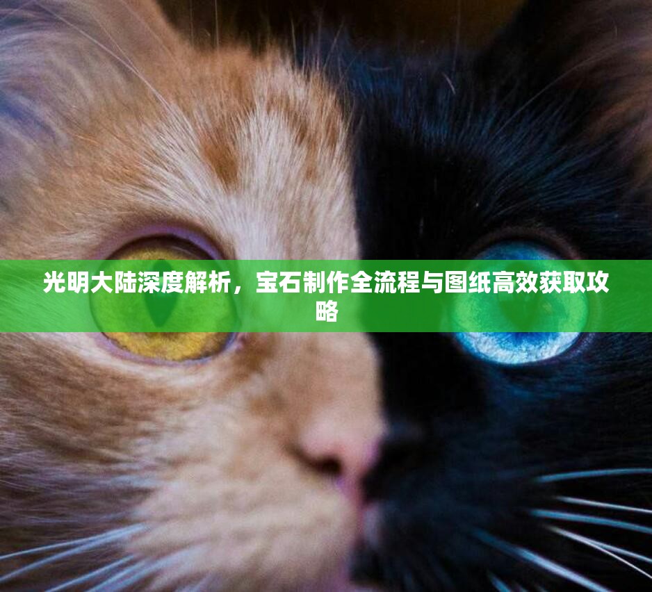 光明大陆深度解析，宝石制作全流程与图纸高效获取攻略