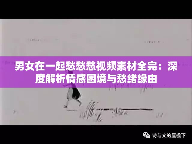 男女在一起愁愁愁视频素材全完：深度解析情感困境与愁绪缘由