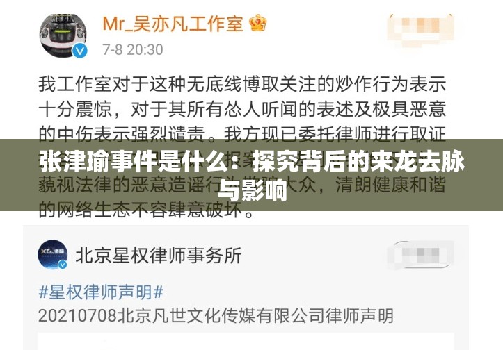 张津瑜事件是什么：探究背后的来龙去脉与影响