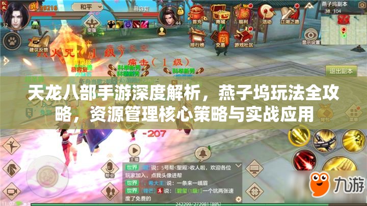 天龙八部手游深度解析，燕子坞玩法全攻略，资源管理核心策略与实战应用