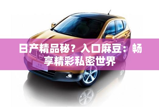 日产精品秘？入口麻豆：畅享精彩私密世界