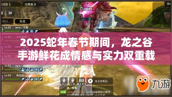2025蛇年春节期间，龙之谷手游鲜花成情感与实力双重载体