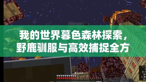 我的世界暮色森林探索，野鹿驯服与高效捕捉全方位攻略