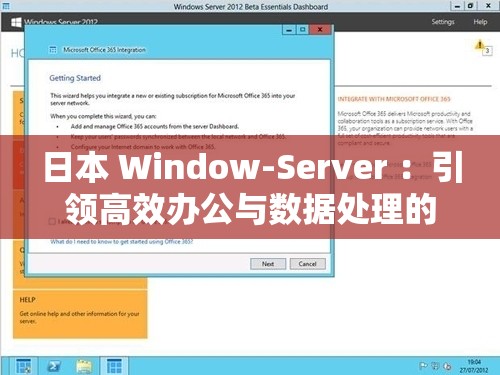 日本 Window-Server ：引领高效办公与数据处理的核心力量