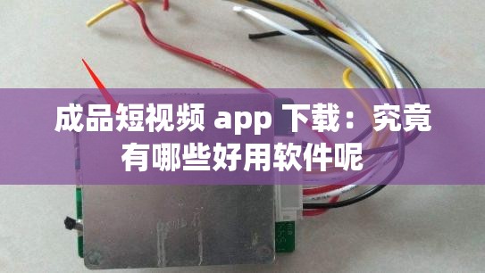 成品短视频 app 下载：究竟有哪些好用软件呢