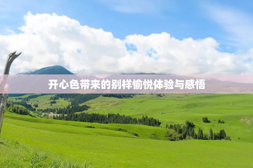 开心色带来的别样愉悦体验与感悟