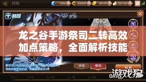 龙之谷手游祭司二转高效加点策略，全面解析技能加点攻略