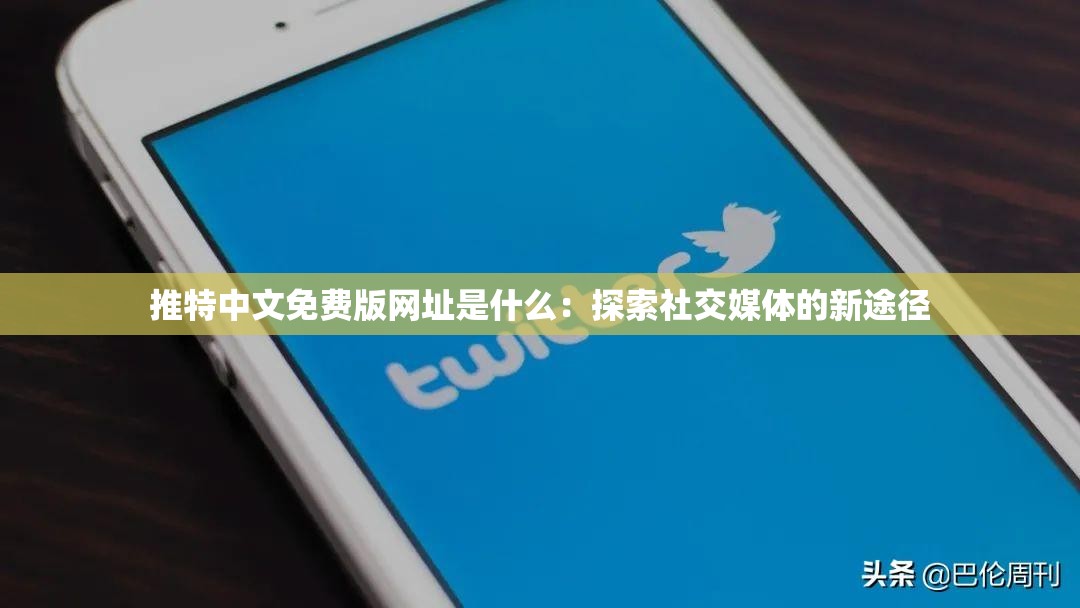 推特中文免费版网址是什么：探索社交媒体的新途径