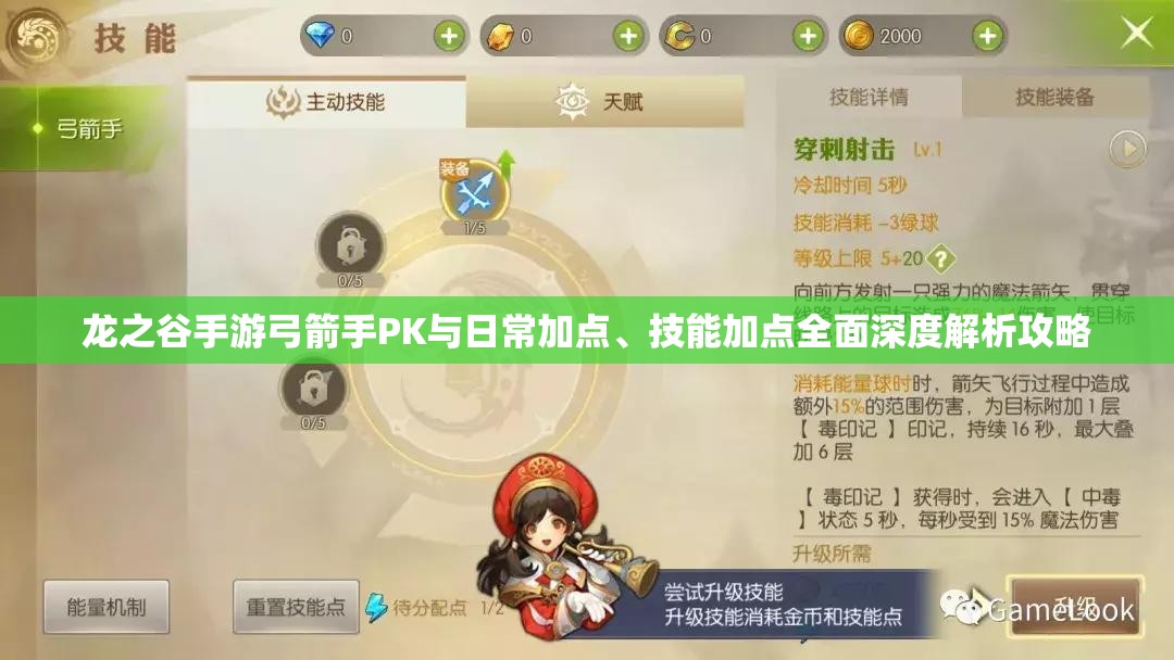 龙之谷手游弓箭手PK与日常加点、技能加点全面深度解析攻略
