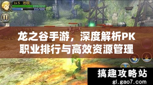 龙之谷手游，深度解析PK职业排行与高效资源管理艺术