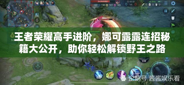 王者荣耀高手进阶，娜可露露连招秘籍大公开，助你轻松解锁野王之路