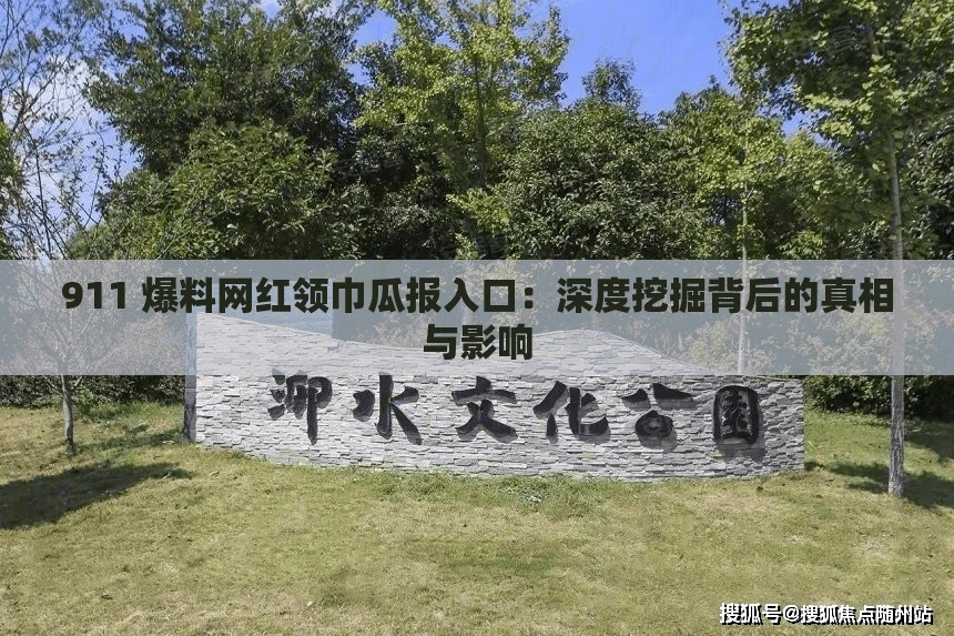 911 爆料网红领巾瓜报入口：深度挖掘背后的真相与影响