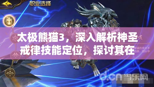 太极熊猫3，深入解析神圣戒律技能定位，探讨其在资源管理中的核心价值与高效运用策略