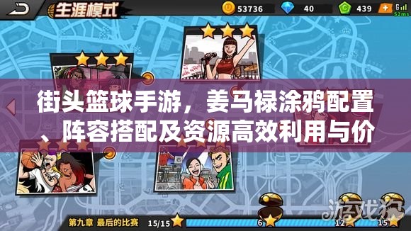 街头篮球手游，姜马禄涂鸦配置、阵容搭配及资源高效利用与价值最大化攻略