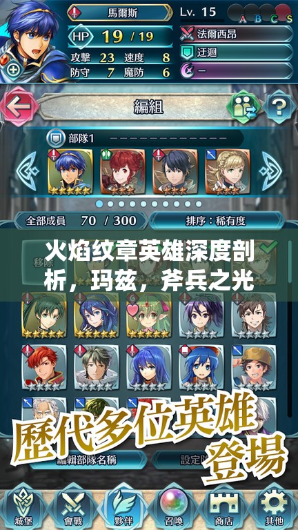 火焰纹章英雄深度剖析，玛兹，斧兵之光的角色定位与技能详解