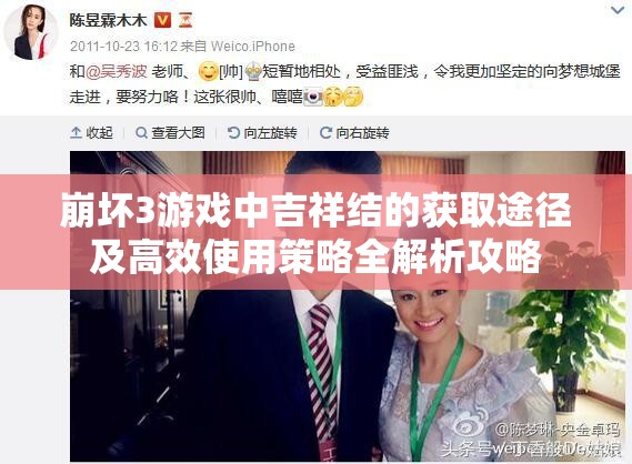 崩坏3游戏中吉祥结的获取途径及高效使用策略全解析攻略