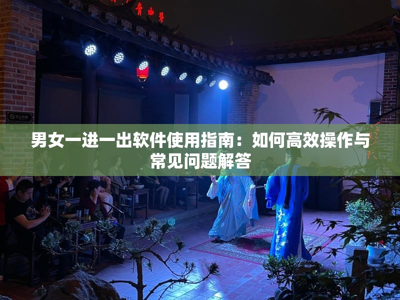 男女一进一出软件使用指南：如何高效操作与常见问题解答