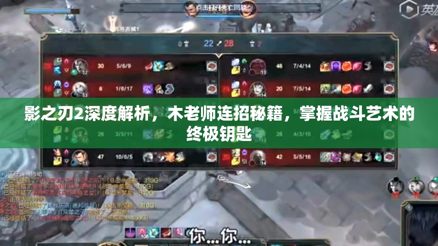影之刃2深度解析，木老师连招秘籍，掌握战斗艺术的终极钥匙