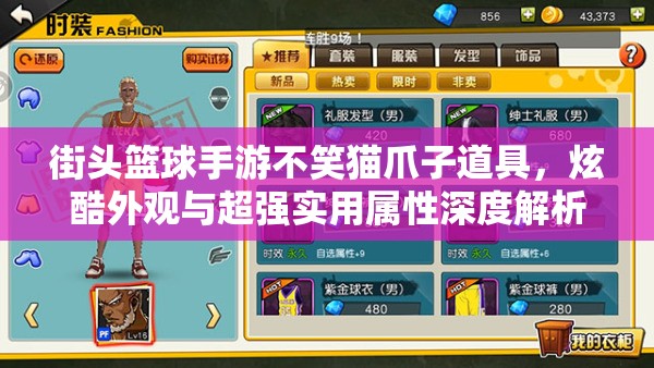 街头篮球手游不笑猫爪子道具，炫酷外观与超强实用属性深度解析