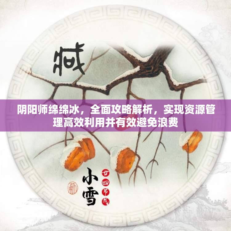 阴阳师绵绵冰，全面攻略解析，实现资源管理高效利用并有效避免浪费