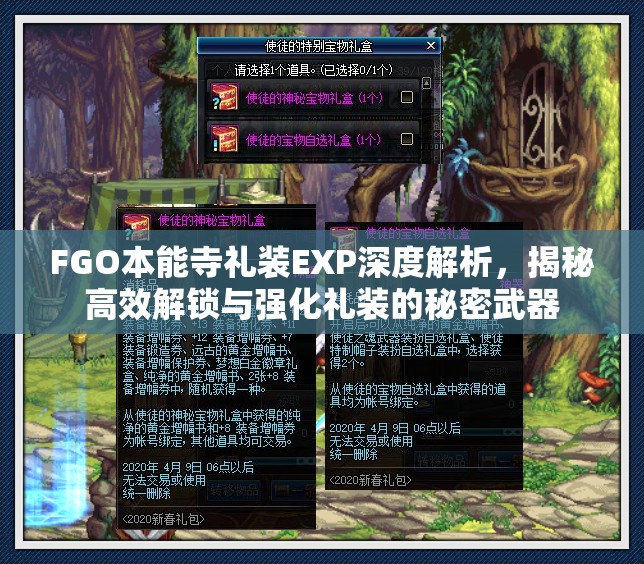 FGO本能寺礼装EXP深度解析，揭秘高效解锁与强化礼装的秘密武器