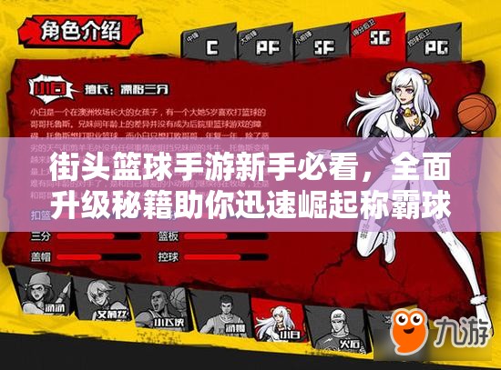 街头篮球手游新手必看，全面升级秘籍助你迅速崛起称霸球场