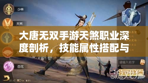 大唐无双手游天煞职业深度剖析，技能属性搭配与加点详解