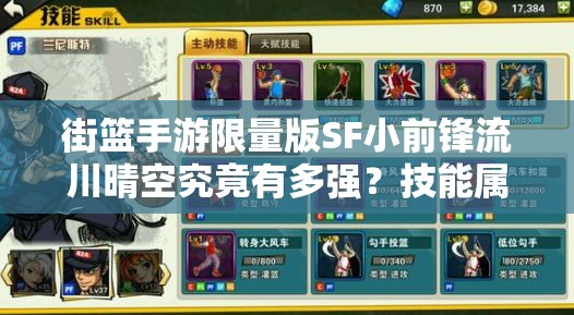 街篮手游限量版SF小前锋流川晴空究竟有多强？技能属性图鉴揭秘