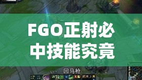 FGO正射必中技能究竟如何？探索其属性图鉴与演变历程的悬念