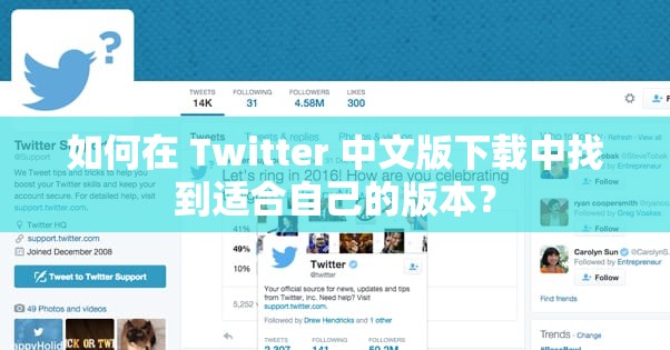 如何在 Twitter 中文版下载中找到适合自己的版本？