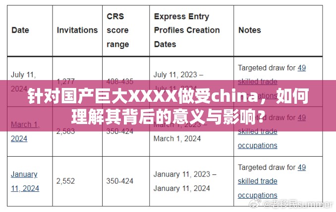 针对国产巨大XXXX做受china，如何理解其背后的意义与影响？