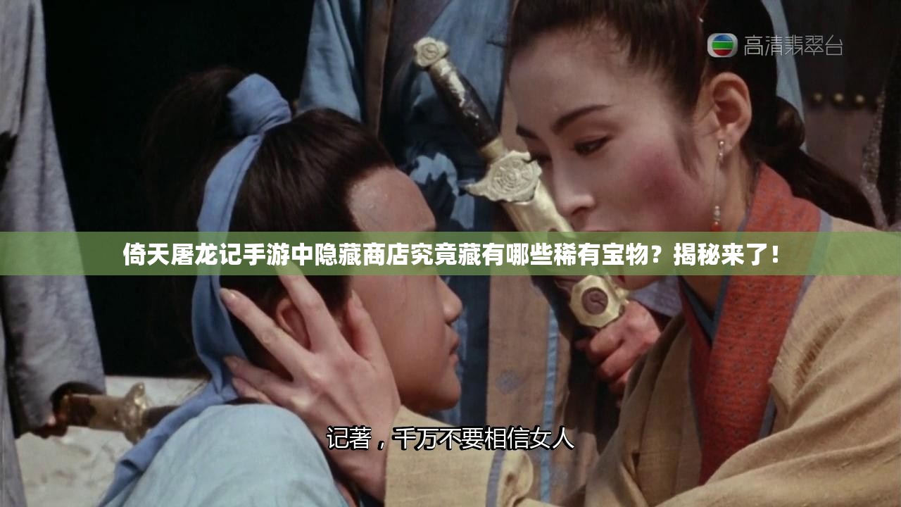 倚天屠龙记手游中隐藏商店究竟藏有哪些稀有宝物？揭秘来了！