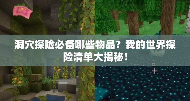 洞穴探险必备哪些物品？我的世界探险清单大揭秘！