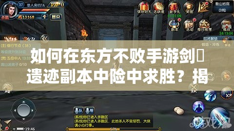 如何在东方不败手游剑塚遗迹副本中险中求胜？揭秘资源管理艺术！