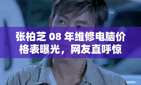 张柏芝 08 年维修电脑价格表曝光，网友直呼惊呆了