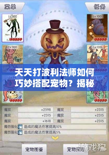 天天打波利法师如何巧妙搭配宠物？揭秘打造无敌战斗阵容的技巧！