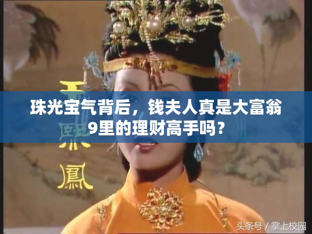 珠光宝气背后，钱夫人真是大富翁9里的理财高手吗？